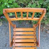Folding wooden chair