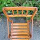 Folding wooden chair