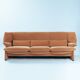 Sofa Maralunga Cassina Portovenere Vico Magistretti en pêche saumon.