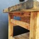 Large solid wooden carpenter's workbench