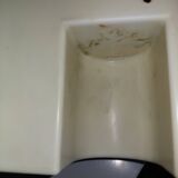 Used vintage plastic bathroom cabinet