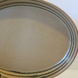 Large oval stoneware dish from Sarreguemines in very good condition