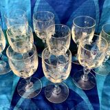 SET OF 10 LIQUEUR GLASSES IN VIERZON GLASS EMMA MODEL