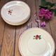 11 plates vintage 40s, floral pattern