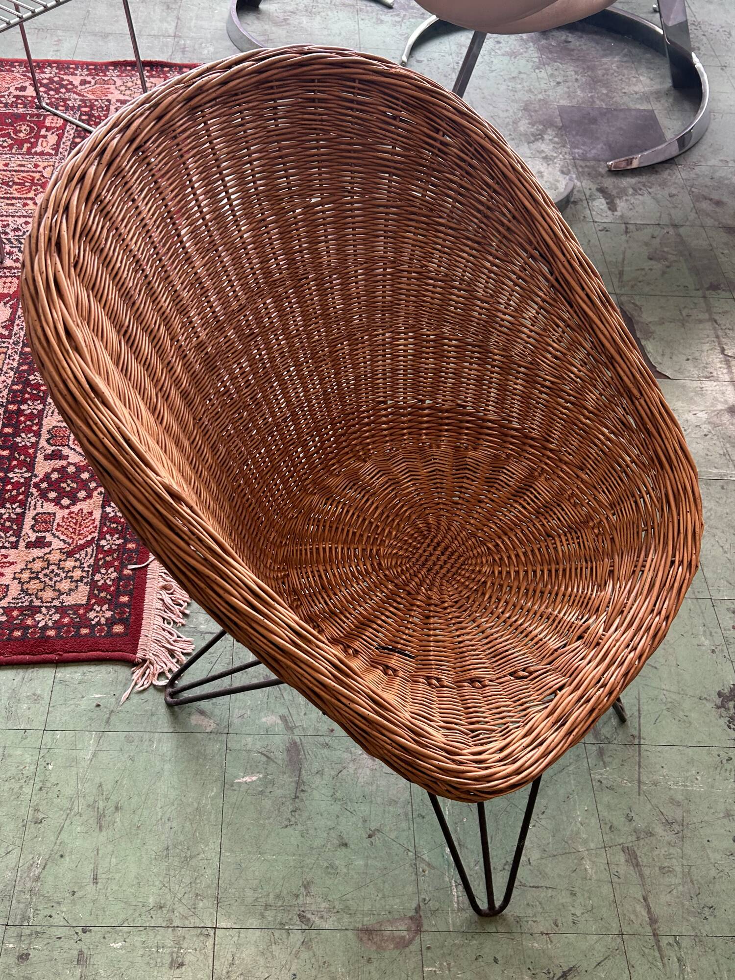 Rattan armchair Teun Velthuizen for Urotan 1950