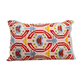 Ikat velvet pillow