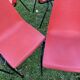 Set of 6 vintage red Fantasia chairs from the 1960s