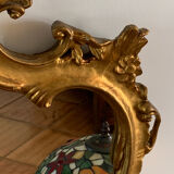 Large golden baroque style wall mirror