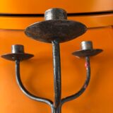 1 set of 10 candle holders 3 branches in wrought iron