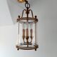 Suspension vintage laiton et verre