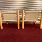 Pair of drivers 1970s/80s natural wood