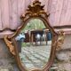Miroir baroque doré à la feuille style Louis XV du 19ème