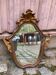 Miroir baroque doré à la feuille style Louis XV du 19ème