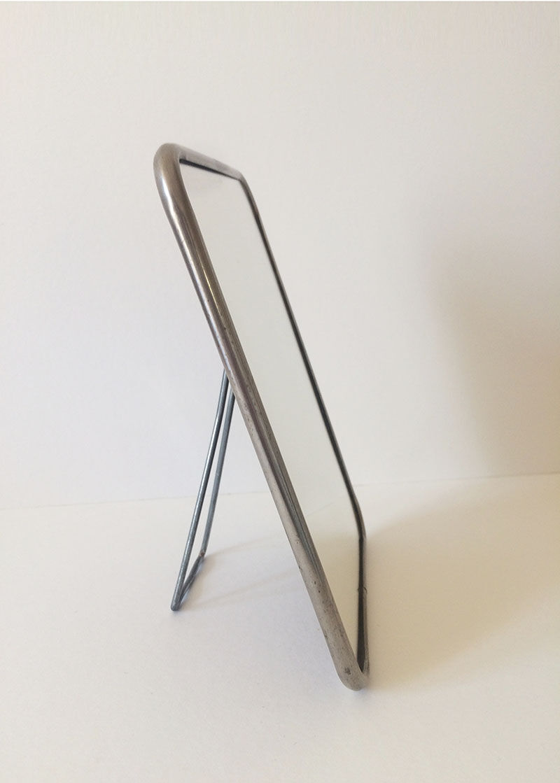 Old barber's mirror 14x20cm