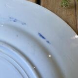 Plate decorated with blue birds and butterflies