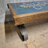 Vintage tile-top coffee table, 1970s, Europe