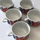 Set of 5 cups Acapulco vintage design 1970