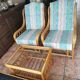 Salon rotin vintage