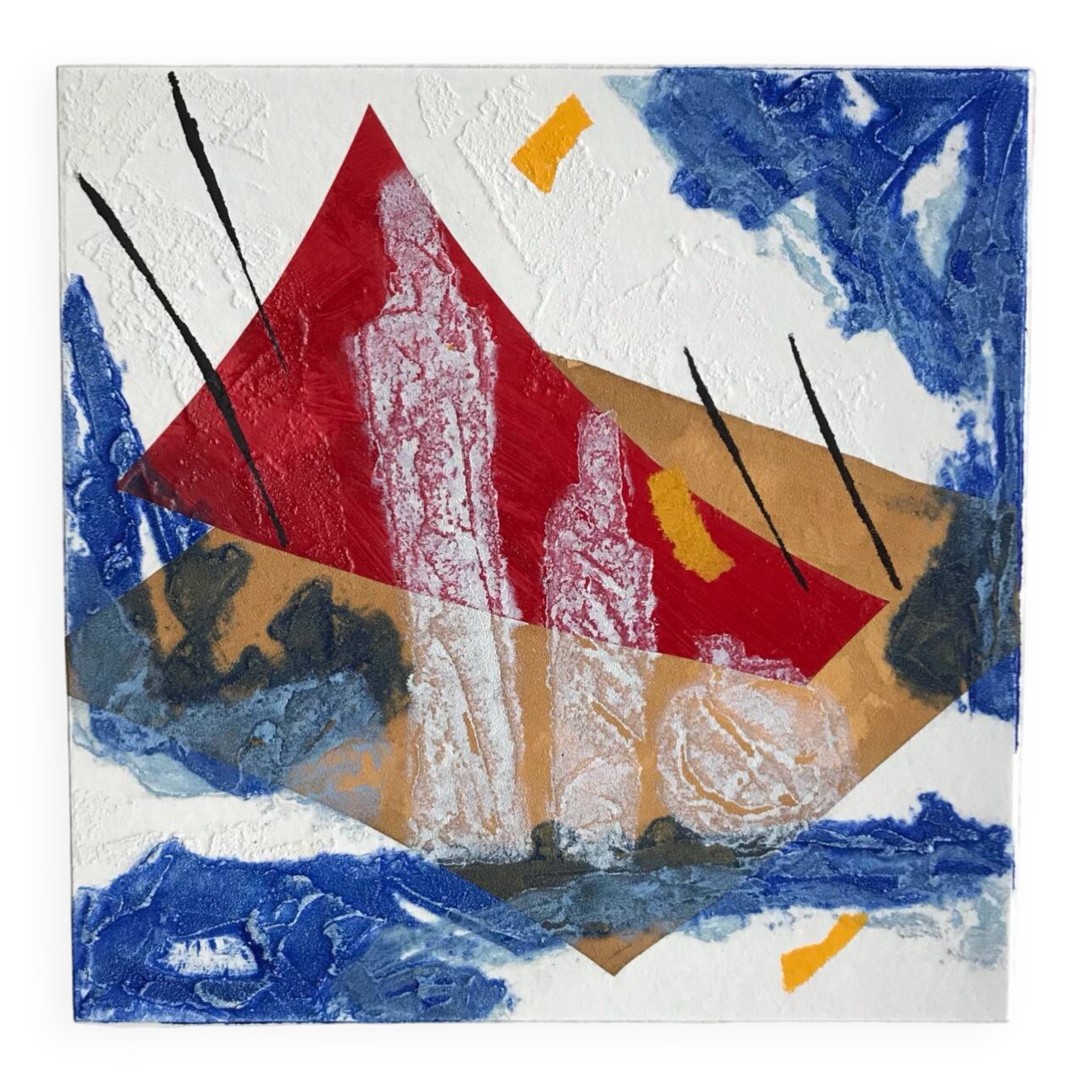 Bernard alligand (1953).ciel parfumé,2003.gravure carborundum+collage