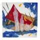 Bernard alligand (1953).ciel parfumé,2003.gravure carborundum+collage