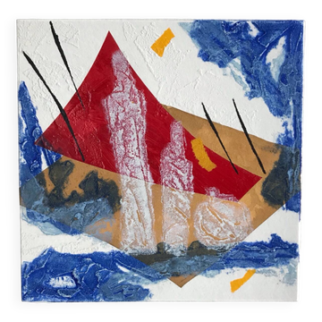 Bernard alligand (1953).ciel parfumé,2003.gravure carborundum+collage