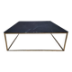 Table basse en marbre noir et laiton