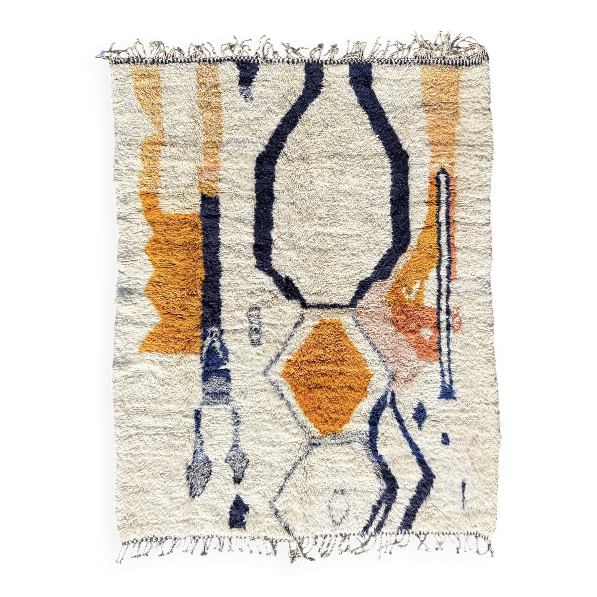 Tapis berbère Beni Ouarain M'rirt artisanal, Maroc