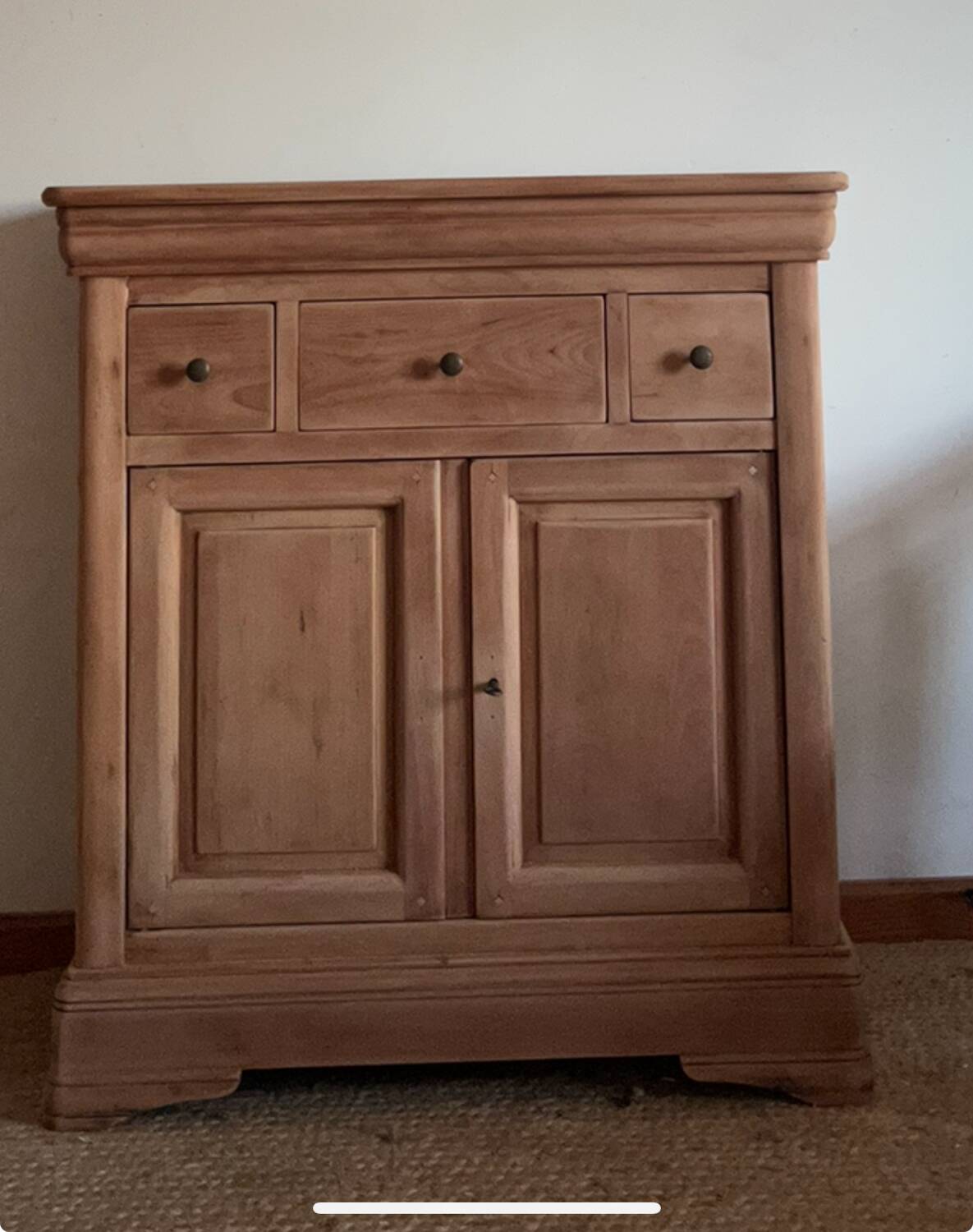 Renovated solid wood entrance console