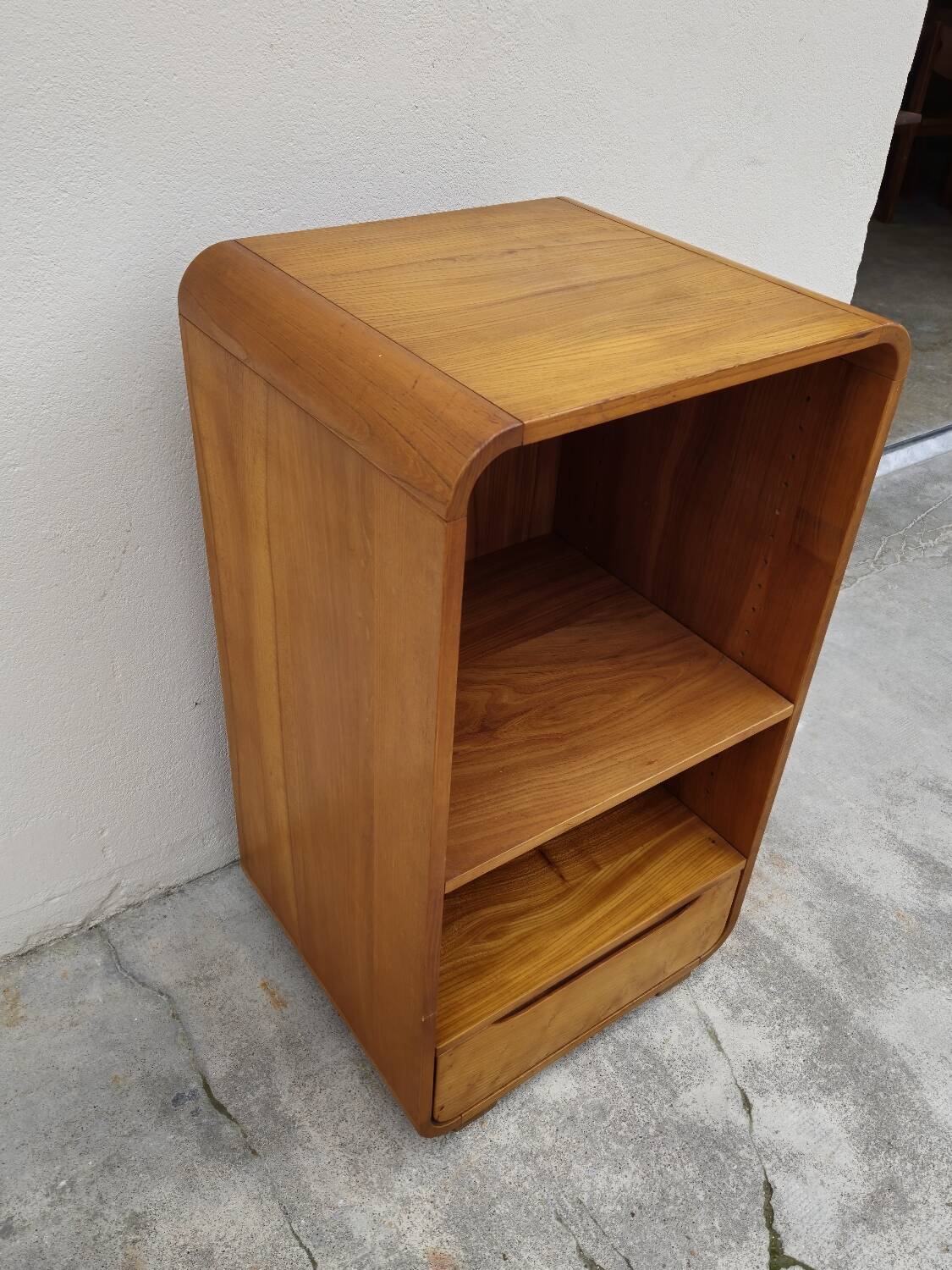 Maison Regain hi-fi storage unit in vintage elm