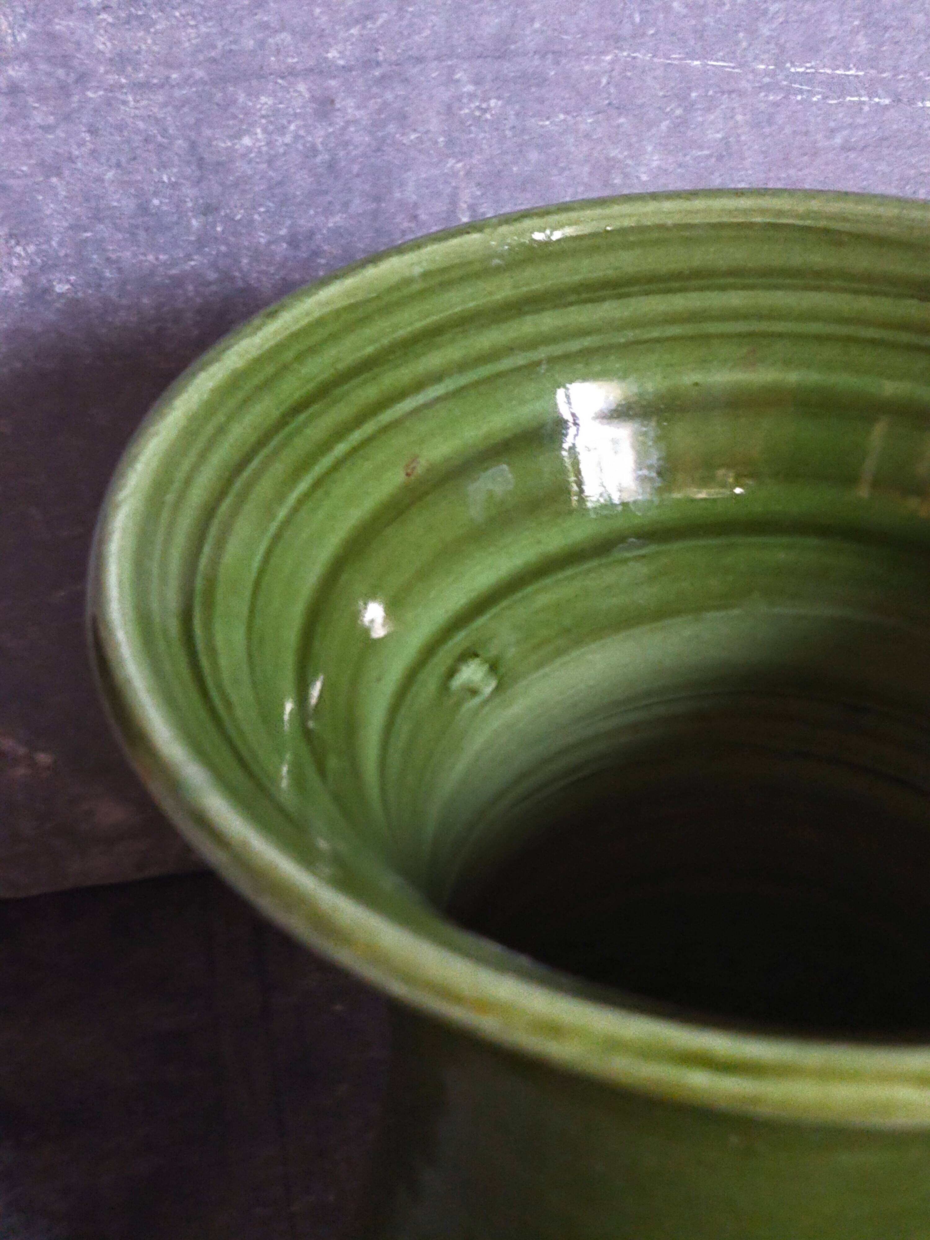 Vintage ceramic diabolo vase from the 1950s