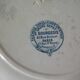 Lot of 8 old large Dépôt E. Bourgeois Paris earthenware plates 23 cm