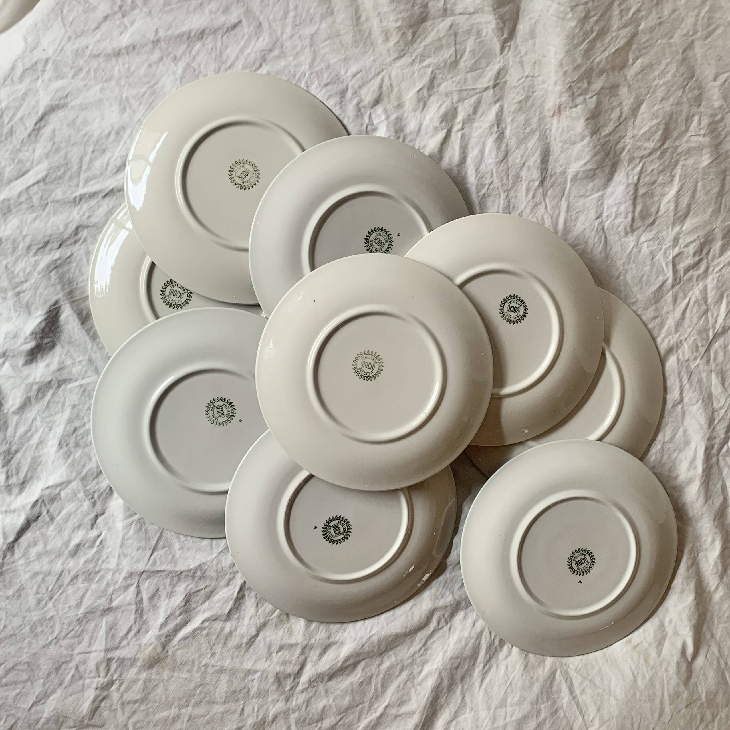 Boch La Louvière coffee service and dessert plates - Bernadette series, 1966