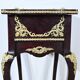 Middle Display Table in Stained Mahogany, Louis XV style, Napoleon III period – Mid-19th century