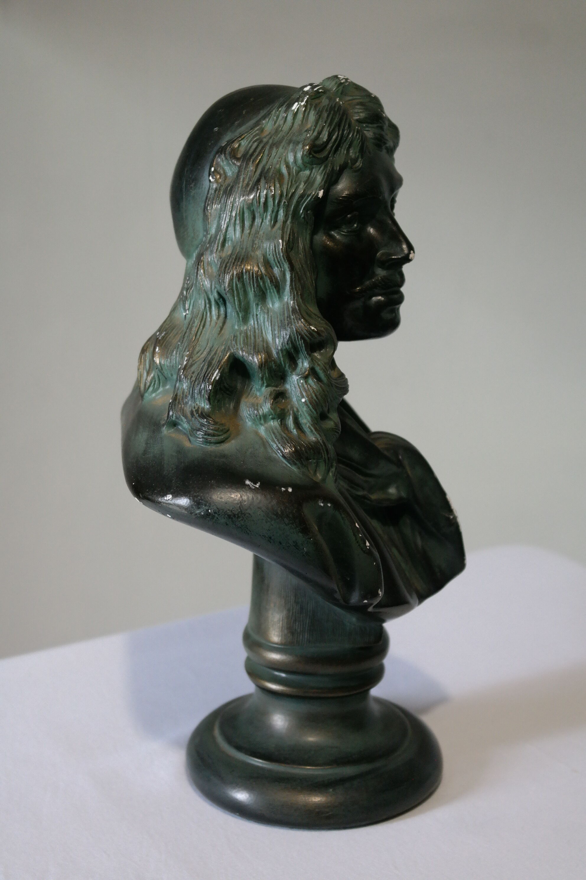 Molière bust in plaster