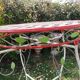 Table de jardin en fer forgé vintage