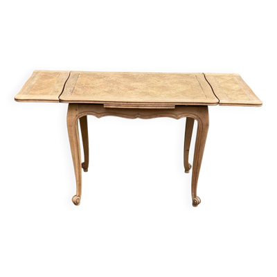 Petite table à manger table de cuisine Louis XV extensible décapée 90x60