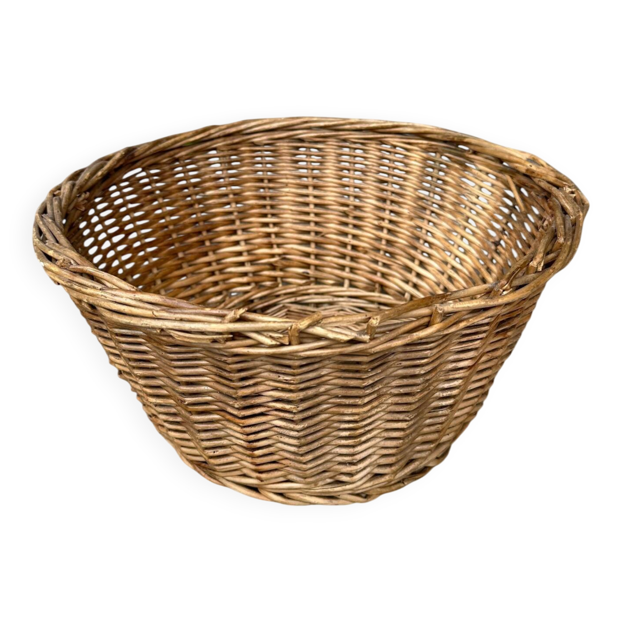 Round wicker basket, ⌀ 29 cm