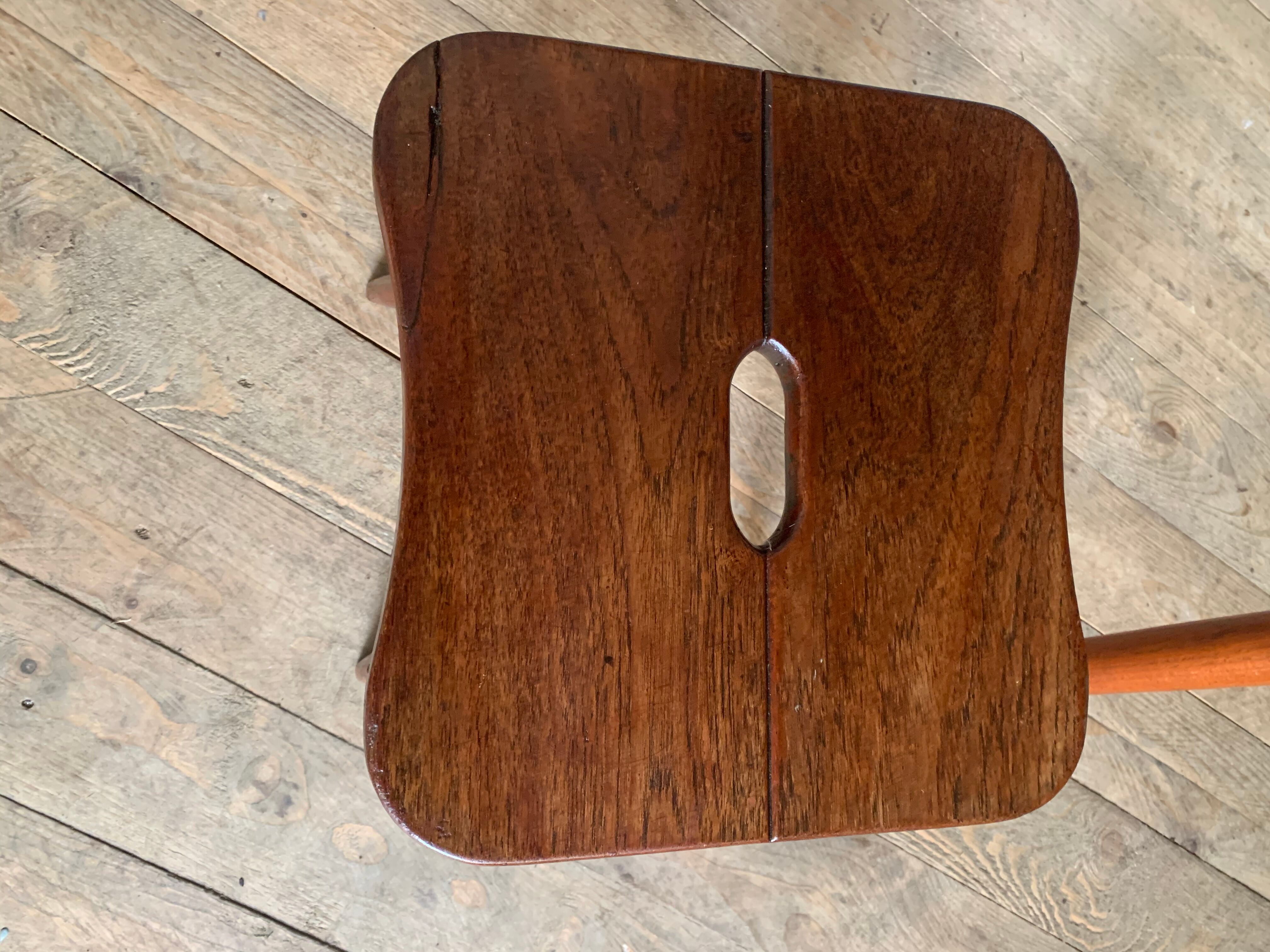 Ercol vintage solid teak stool