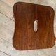 Tabouret teck massif vintage Ercol
