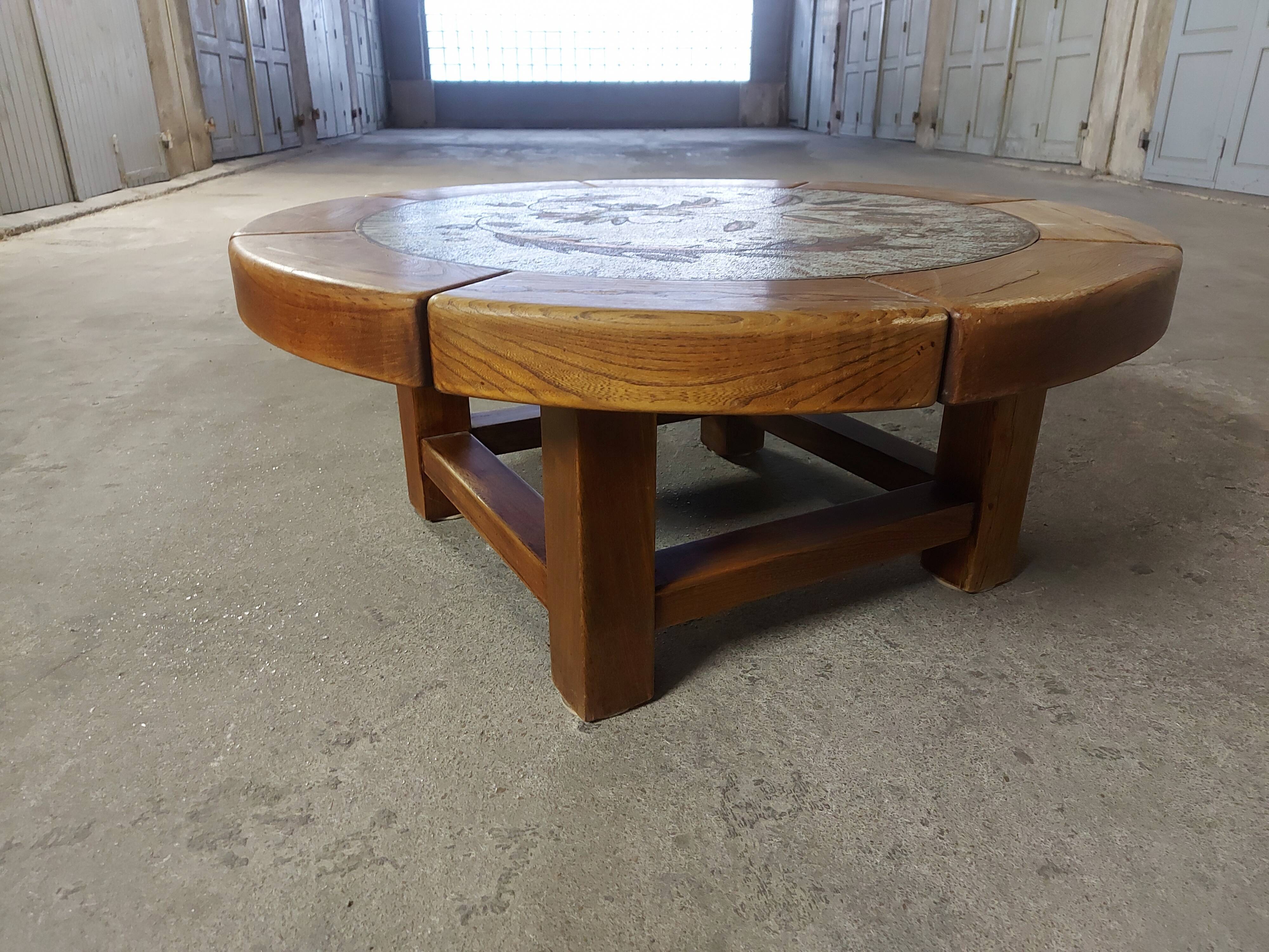 Table vintage ceramic top 50's, 60'S