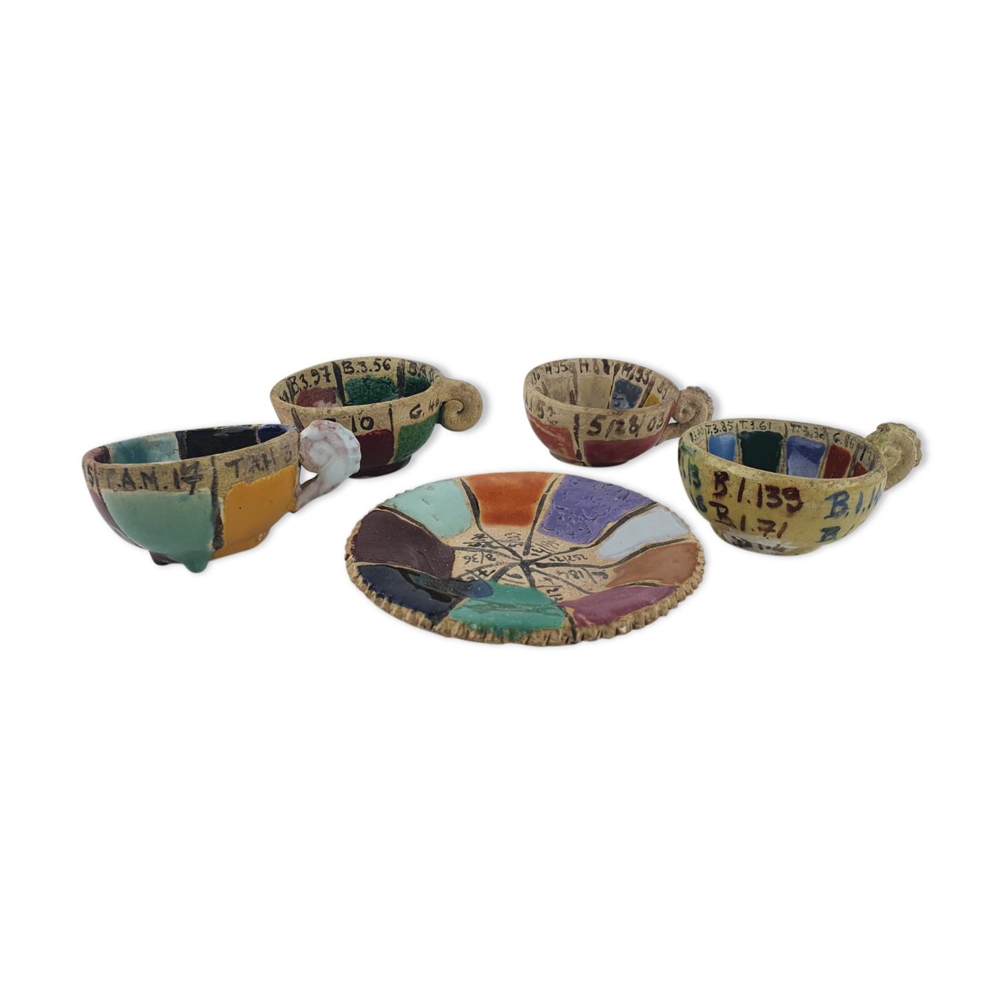 Lot cups of coffee Alice Colonieu