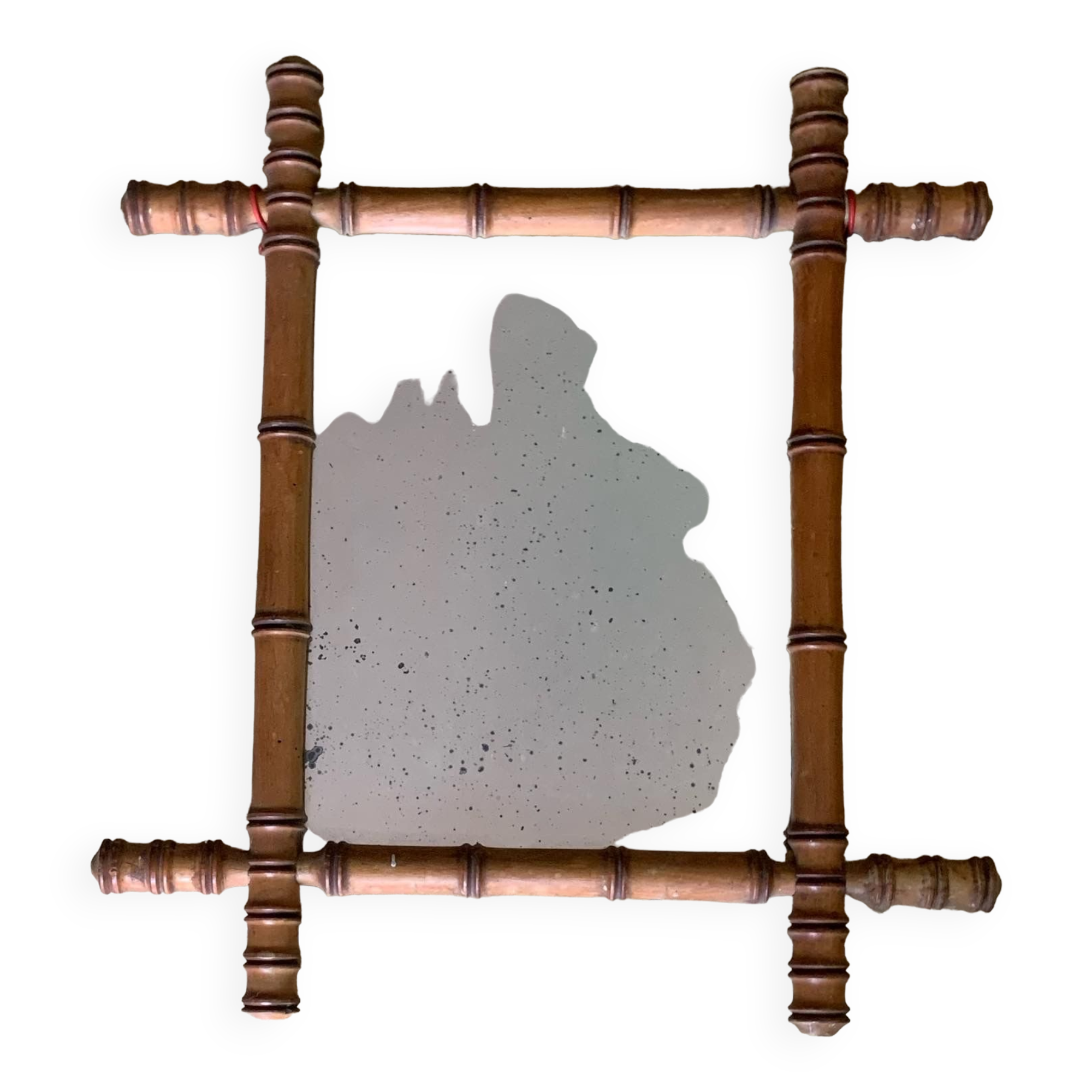 Antique wooden mirror