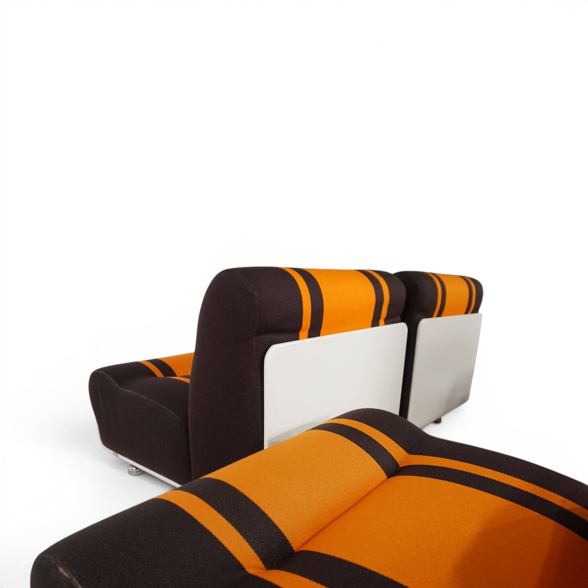 Canapé modulaire Cor Concha 4 pièces space age par Jo Otterpohl, 1970