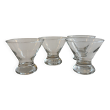 Set of 4 stemmed glasses