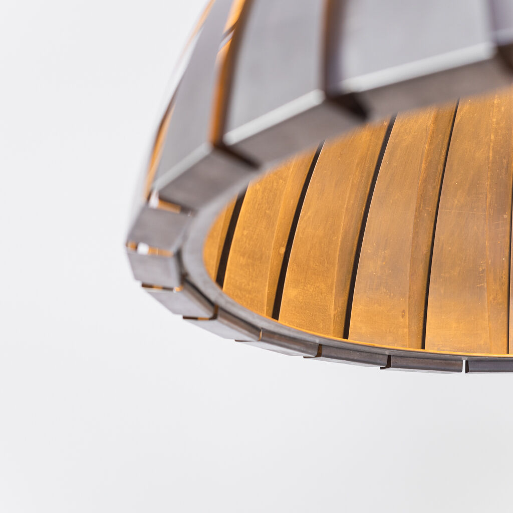 Modern vintage space age 1960s ice cap chandelier