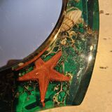 Mirror on resin support with inclusion
