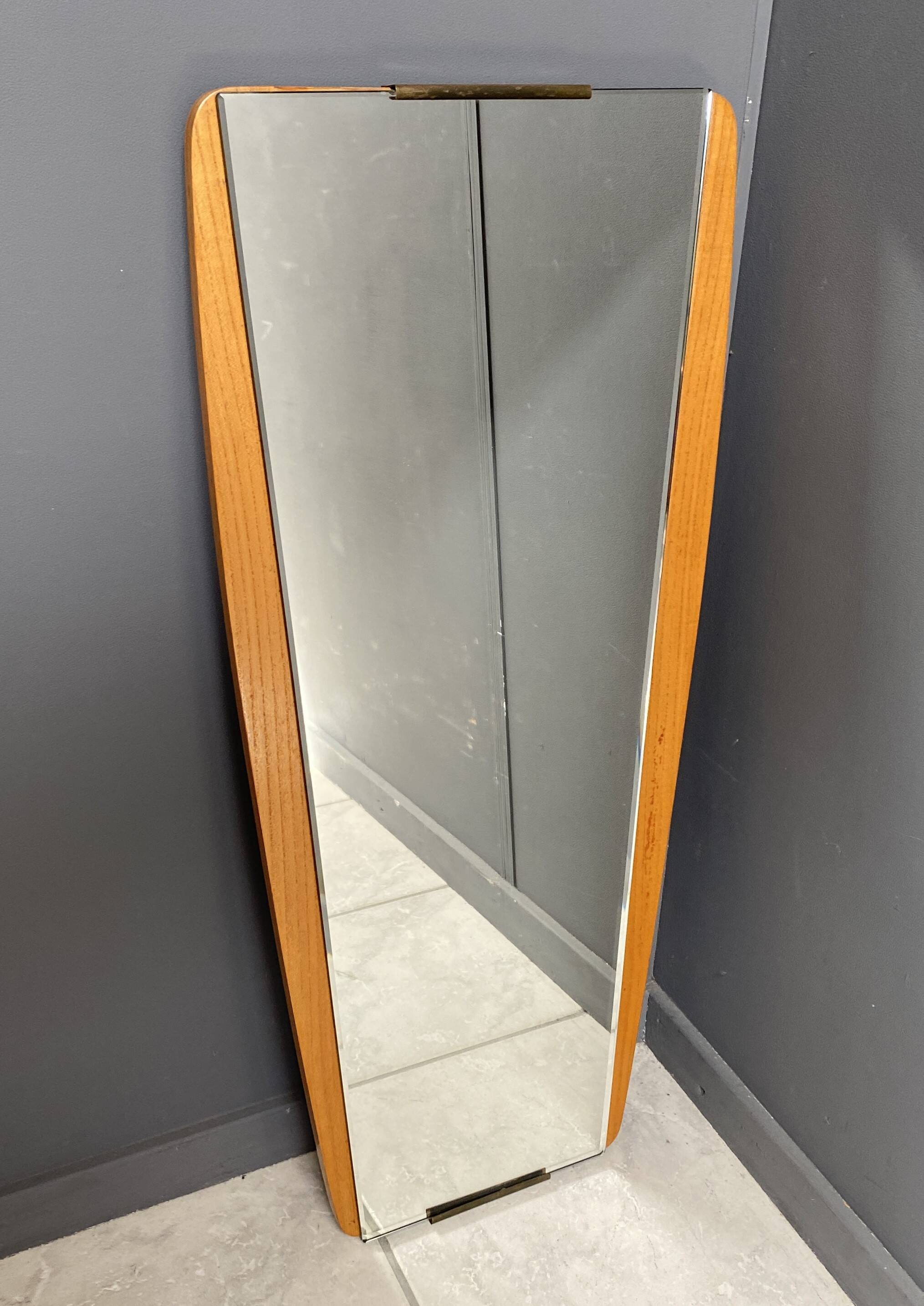 Miroir en bois, années 1960