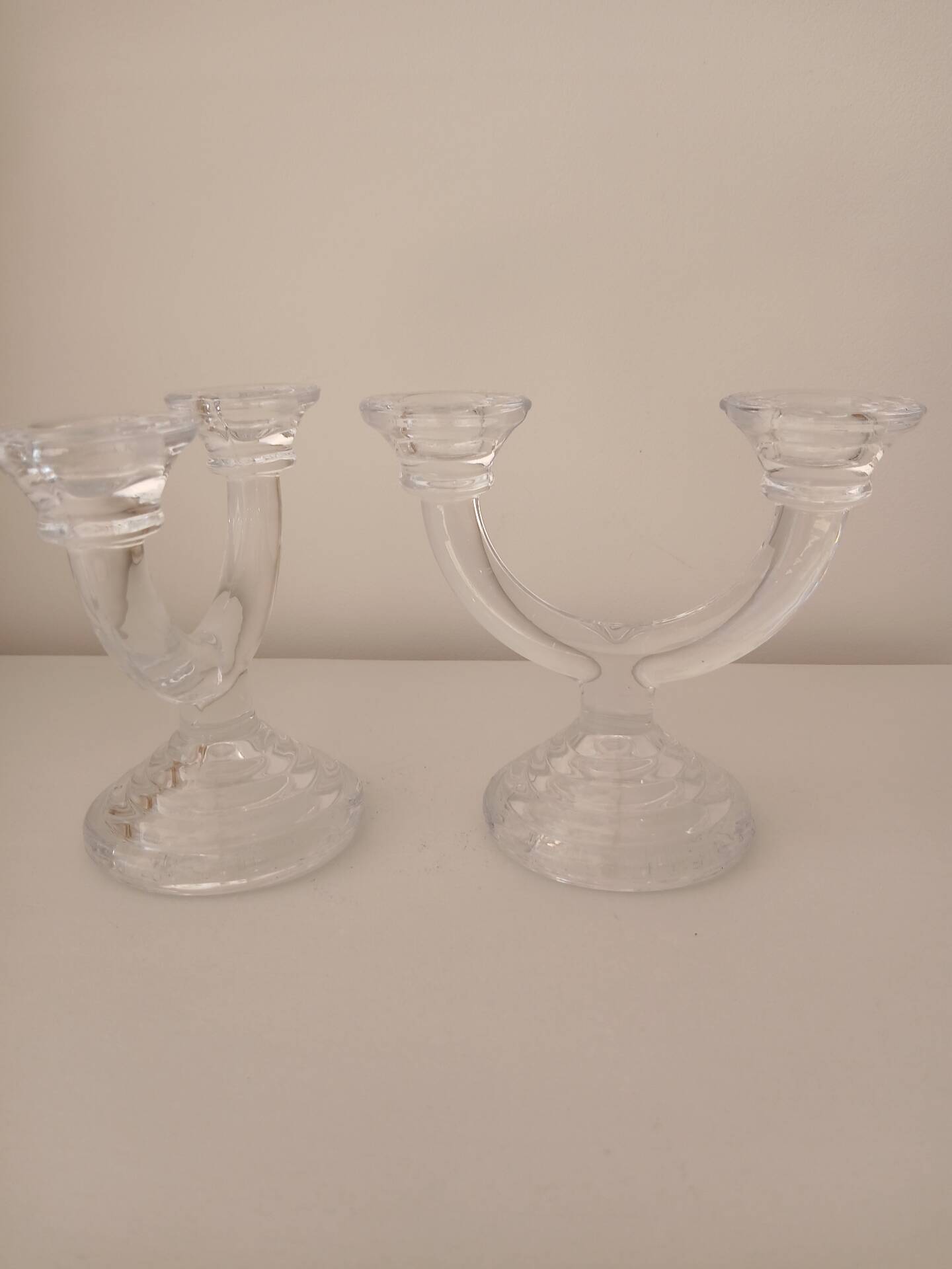 Set of 2 double candle holders