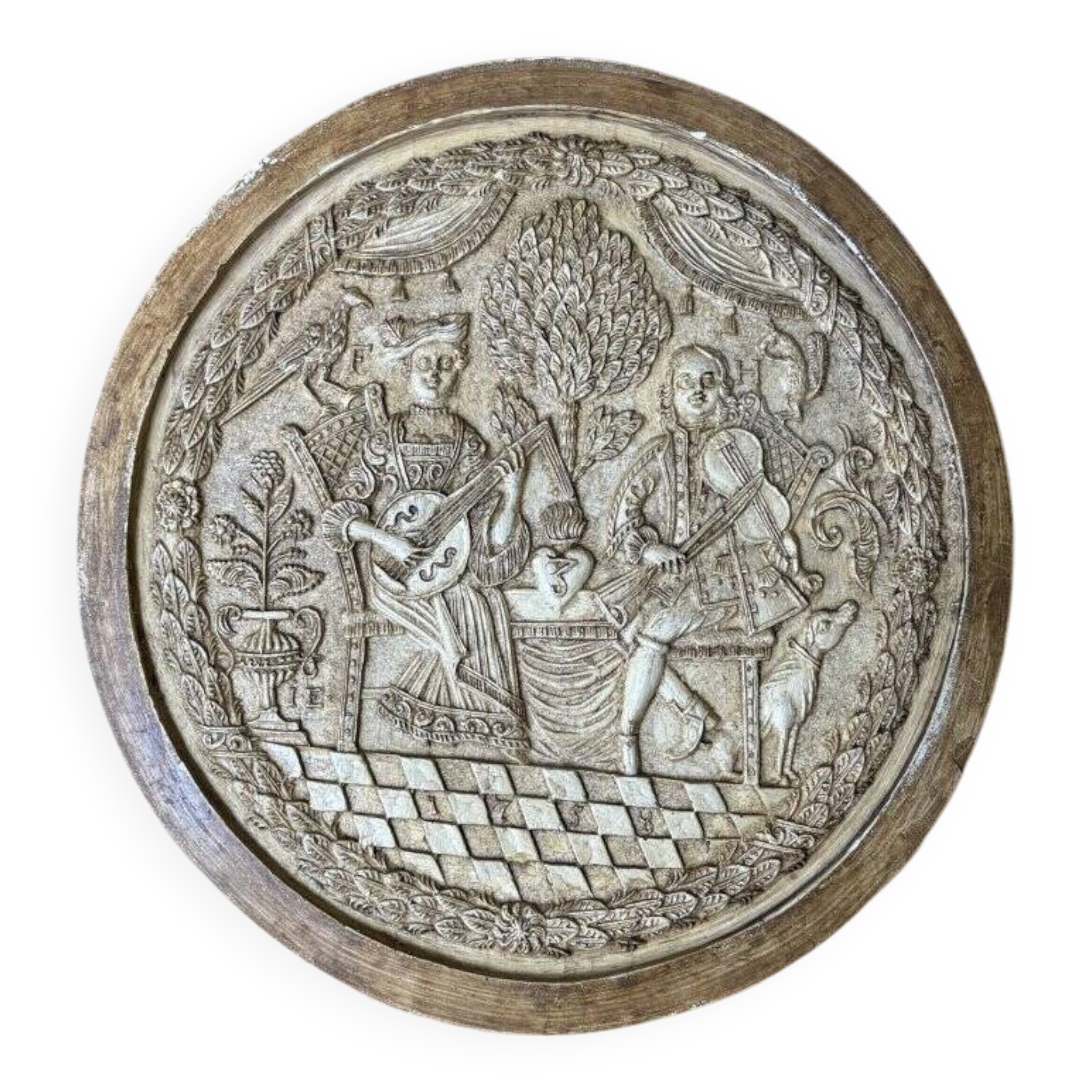 Decorative mould - gingerbread mould "Lute and Violin"