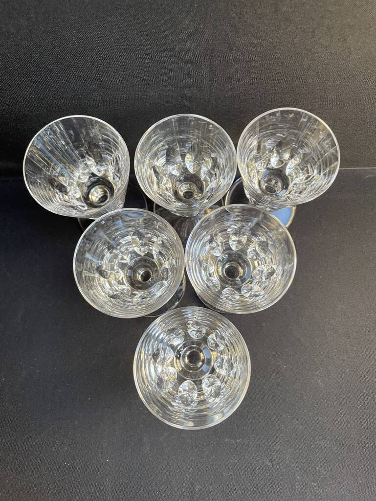 6 saint louis wine glasses jersey service